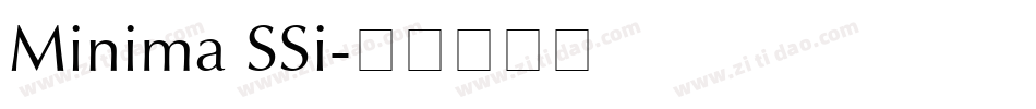 Minima SSi字体转换